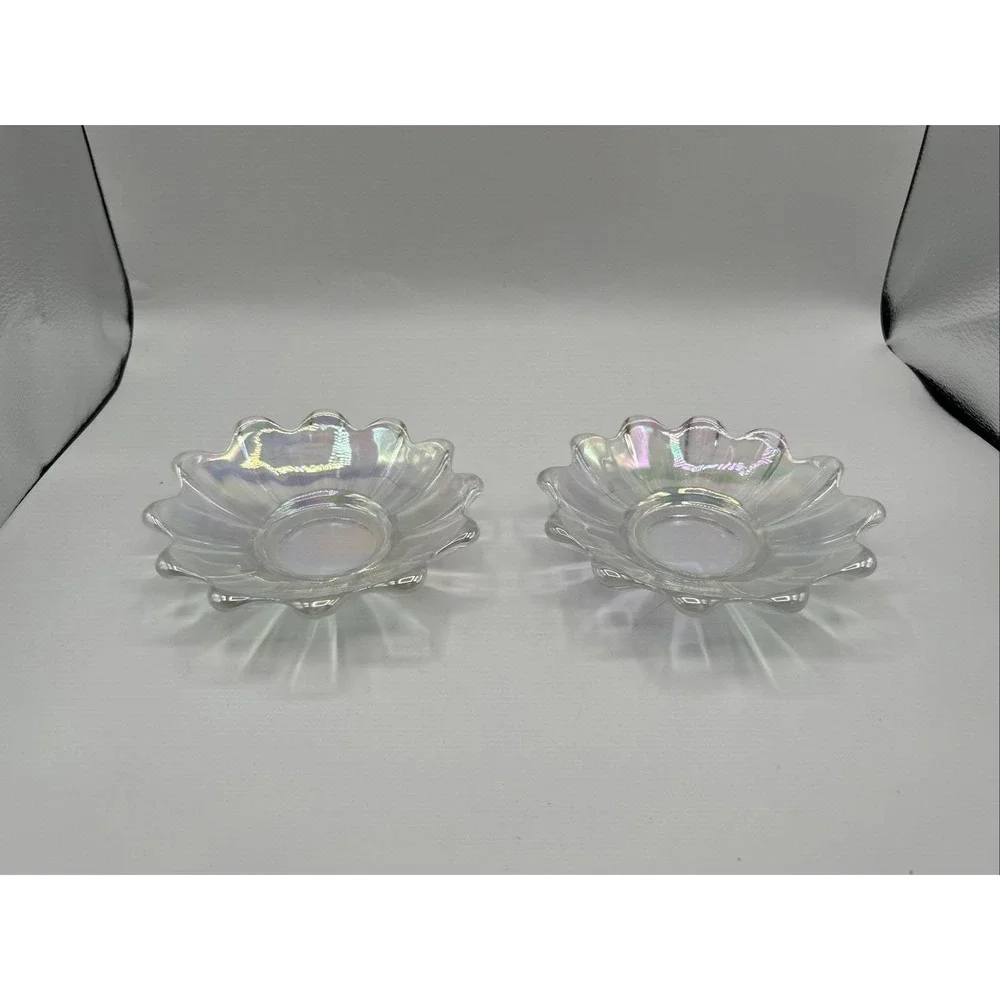 Federal Glassware Celestial Iridescent Bowls Original‎ Box Vintage 2 - 6